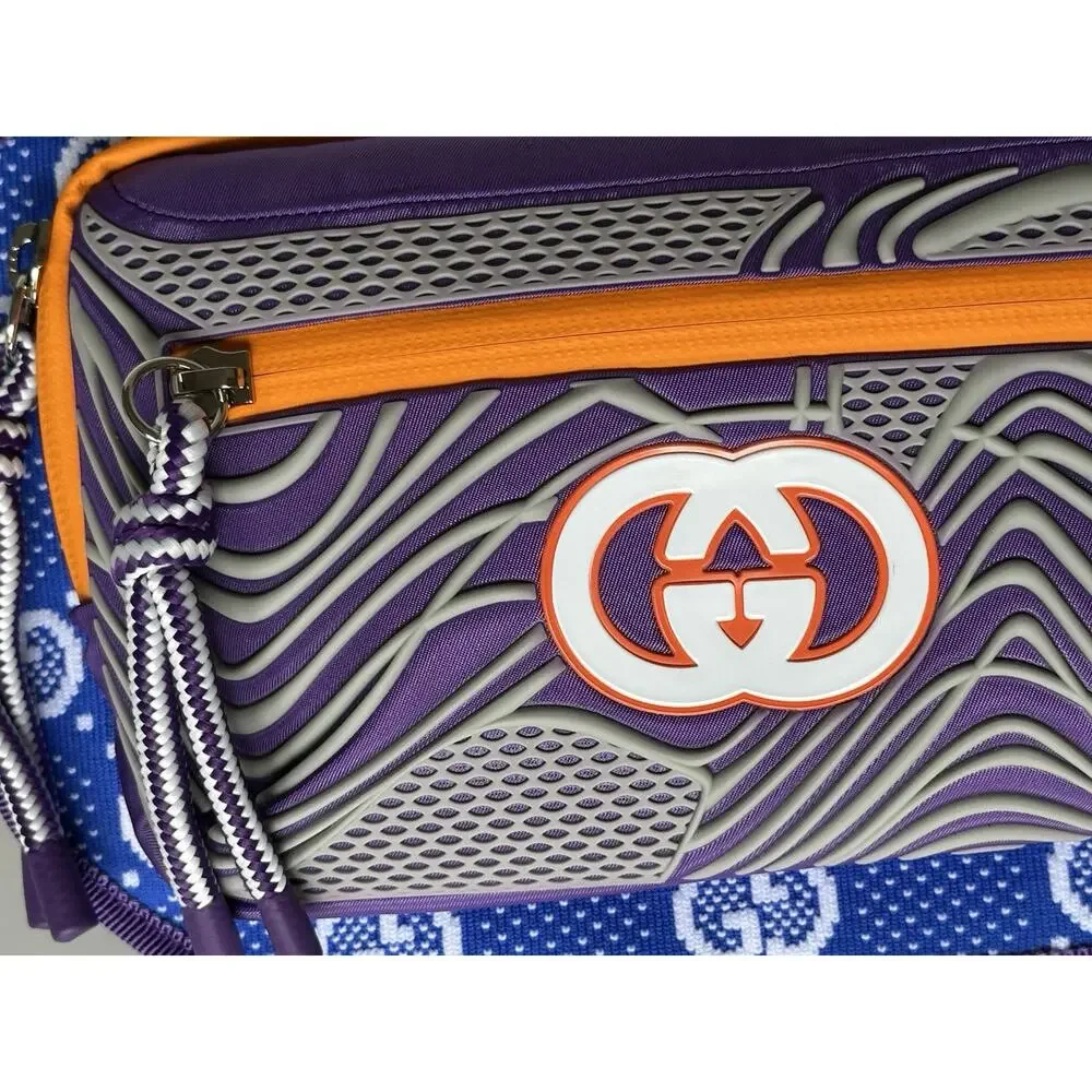 Gucci GG Logo Nylon Belt Bag Multicolor 752102 Size 90 (36) Italy New